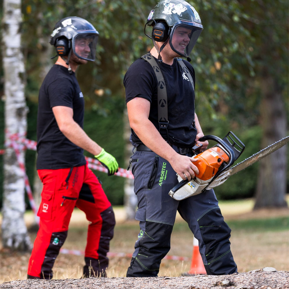 AT4044 Arbortec Mid-Range Chainsaw Trousers Design C Class 1 - Grey