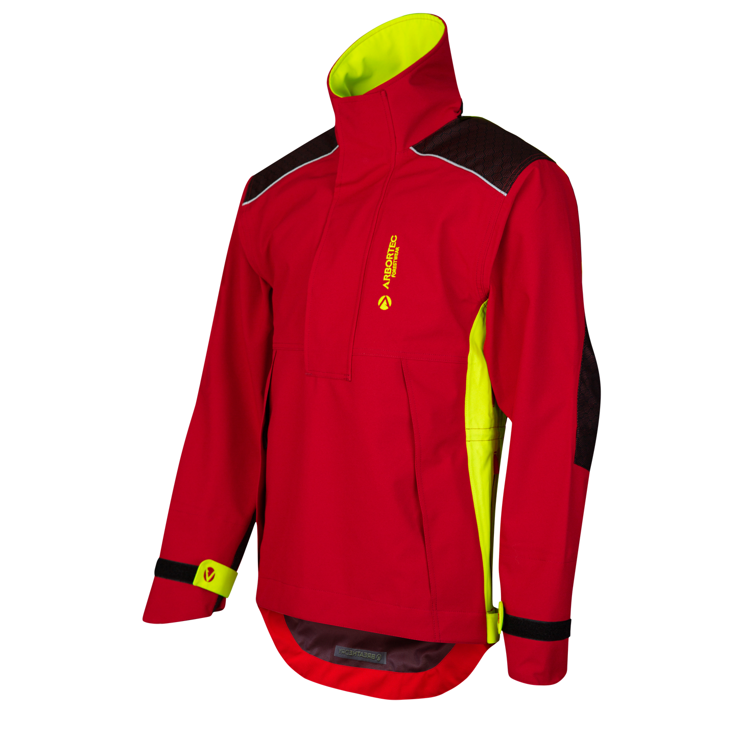 AT4460 - Heavy Duty Half Zip Breathedry® Smock - Red