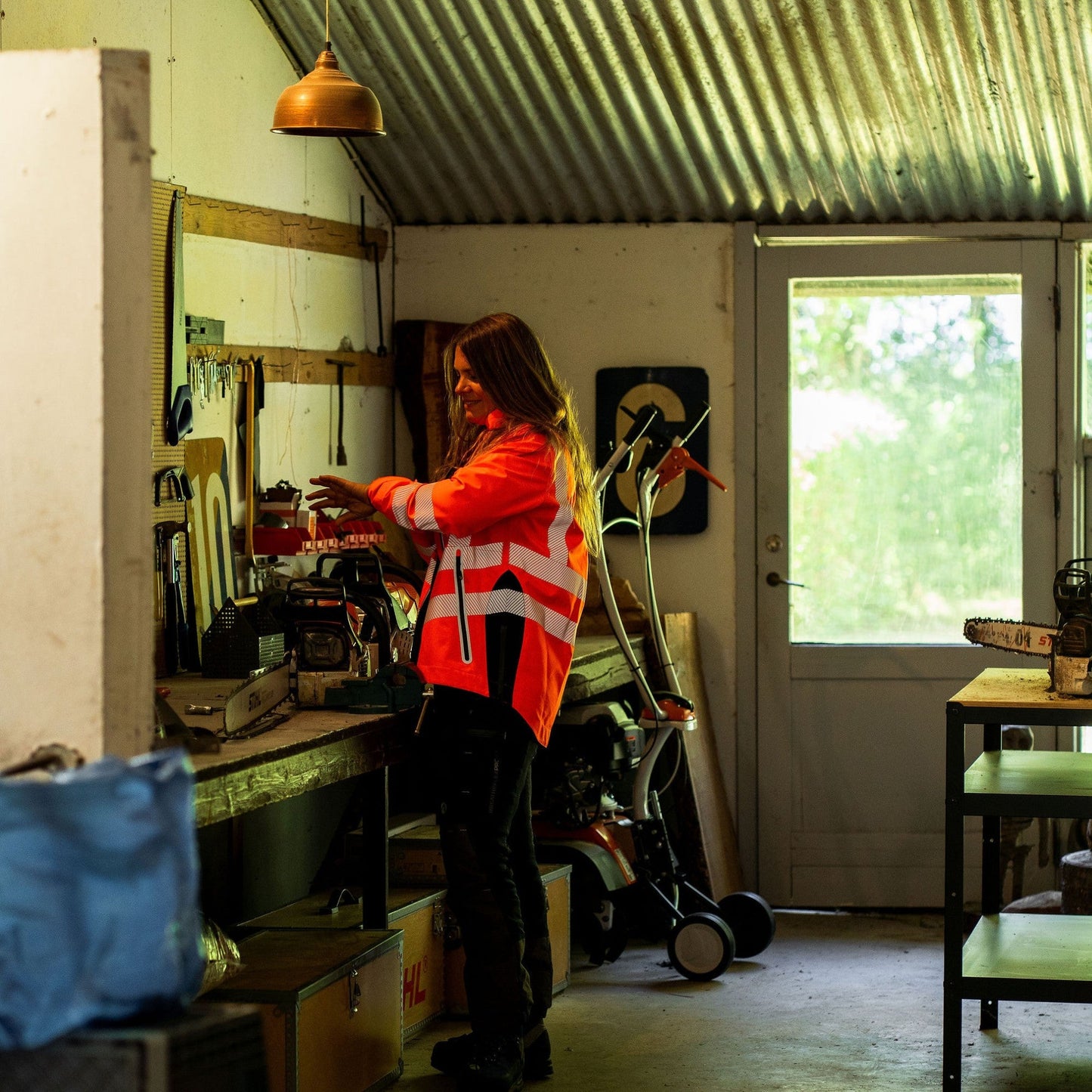 ATHV4420(F) Full Zip Waterproof Women’s Work Jacket – Hi-Vis Orange