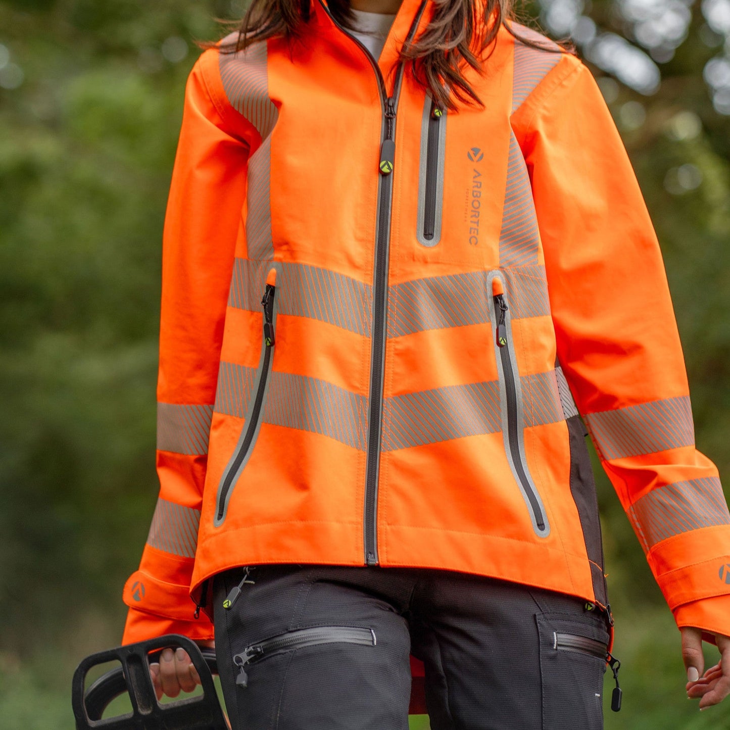 ATHV4420(F) Full Zip Waterproof Women’s Work Jacket – Hi-Vis Orange