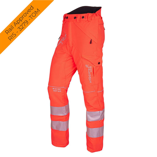 ATHV4040 Breatheflex Chainsaw Trousers Design C Class 2 - Hi Vis Orange - Arbortec Forestwear