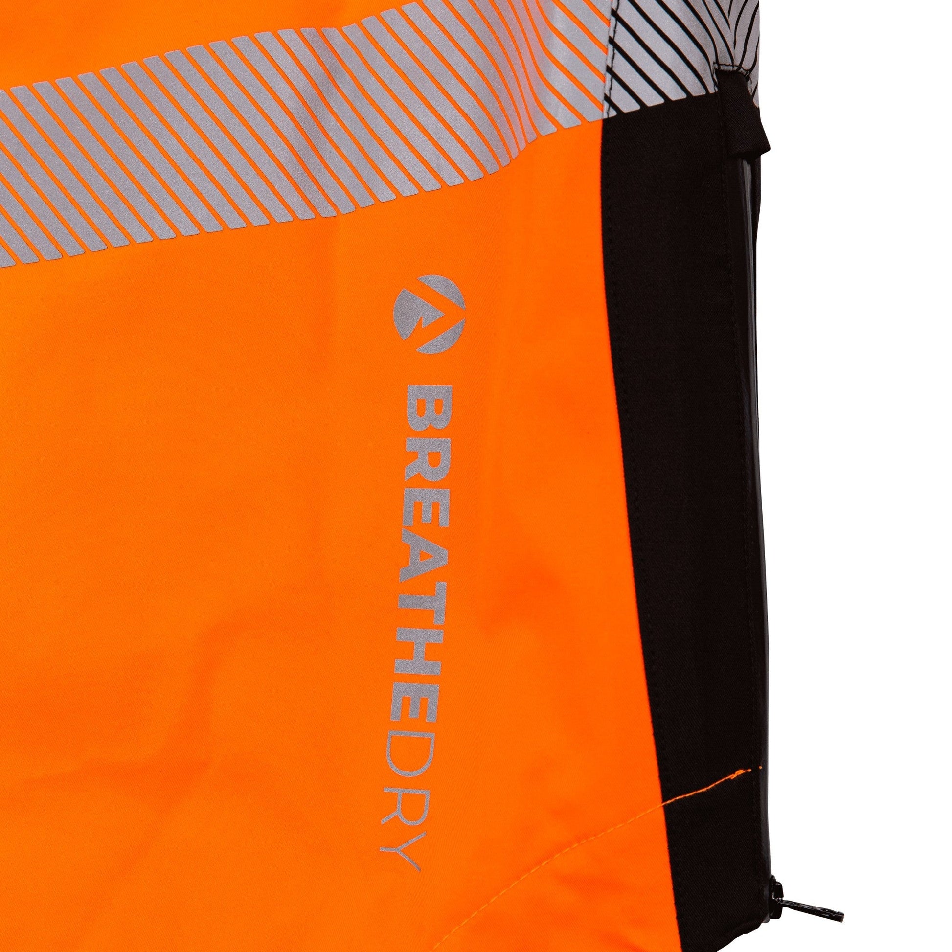 ATHV4420 Full Zip Waterproof Work Jacket – Hi - Vis Orange - Arbortec Forestwear