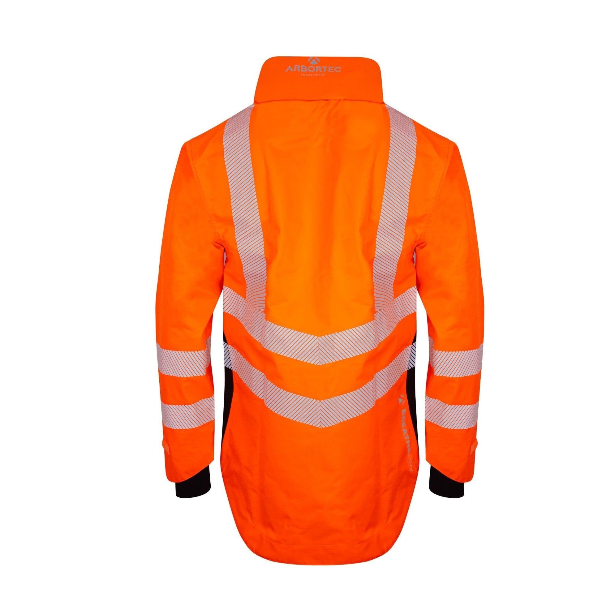 ATHV4420 Full Zip Waterproof Work Jacket – Hi - Vis Orange - Arbortec Forestwear