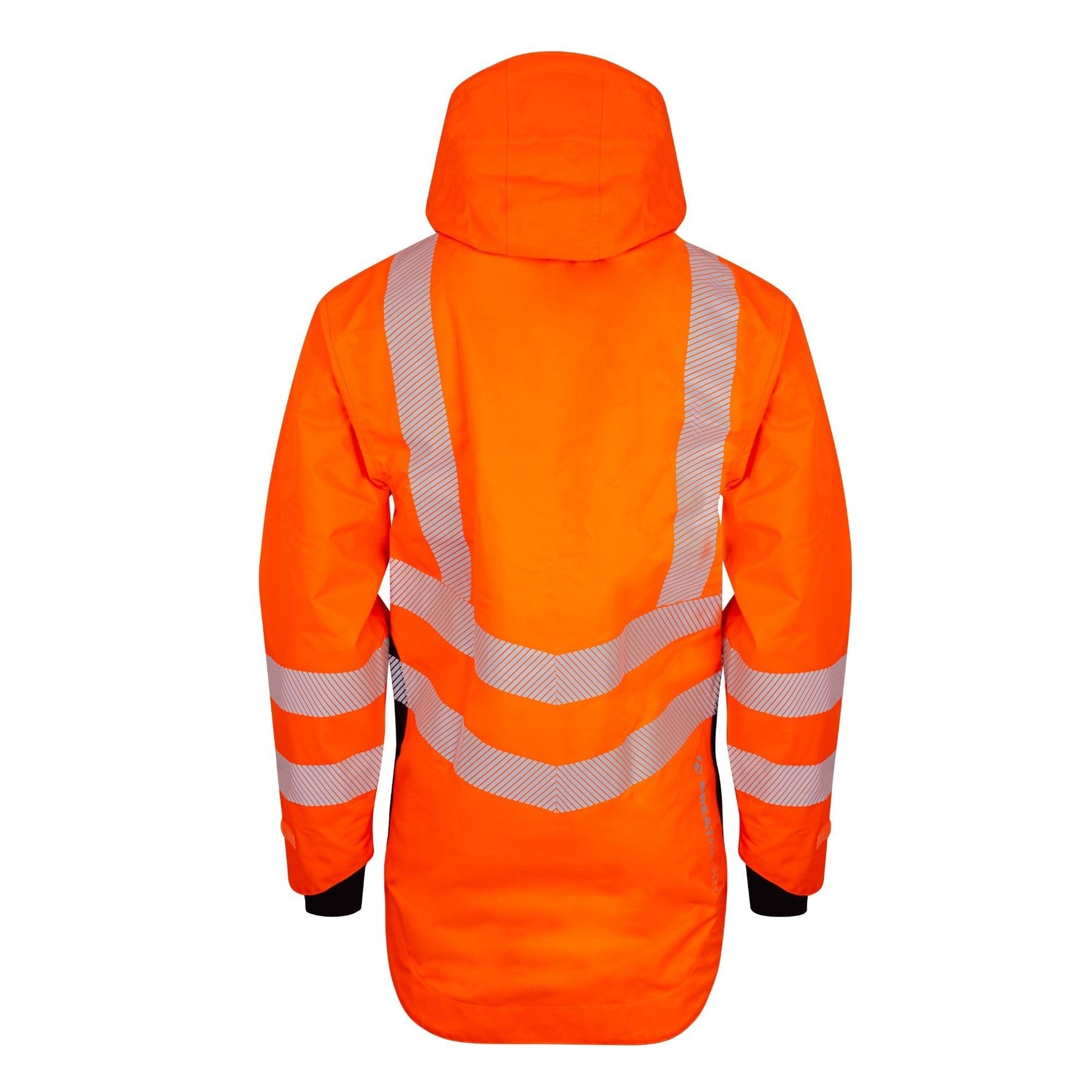 ATHV4420 Full Zip Waterproof Work Jacket – Hi - Vis Orange - Arbortec Forestwear