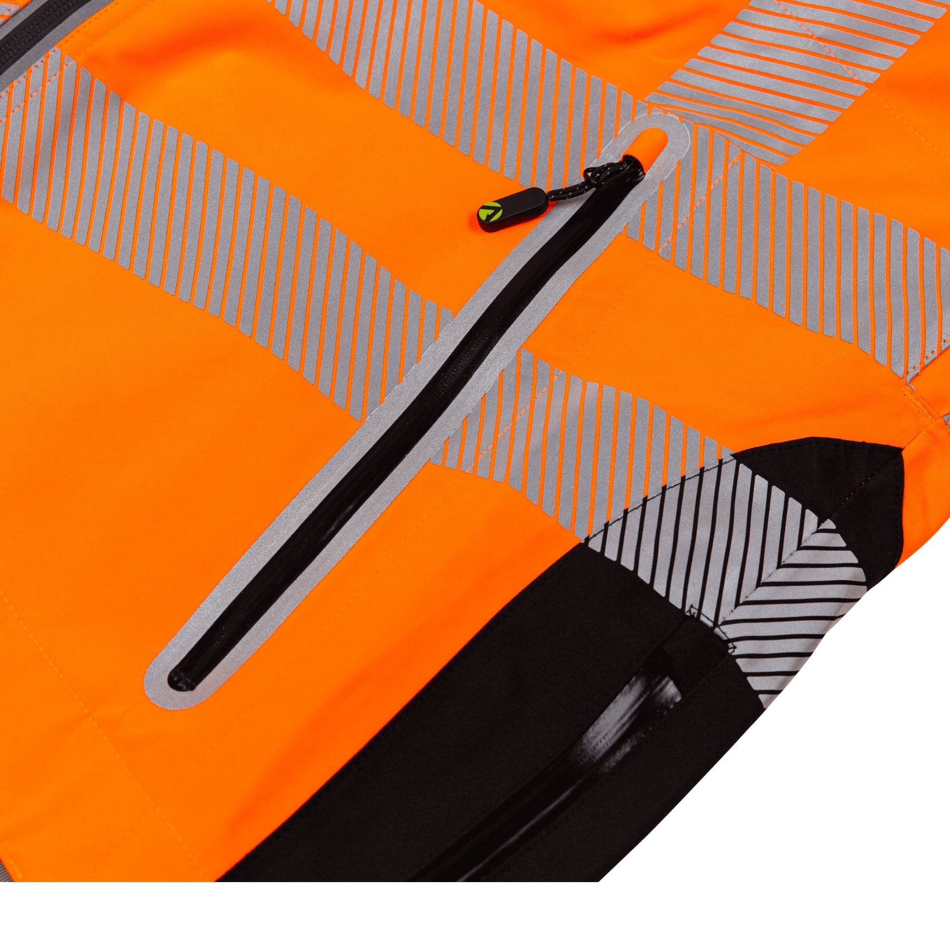 ATHV4420 Full Zip Waterproof Work Jacket – Hi - Vis Orange - Arbortec Forestwear