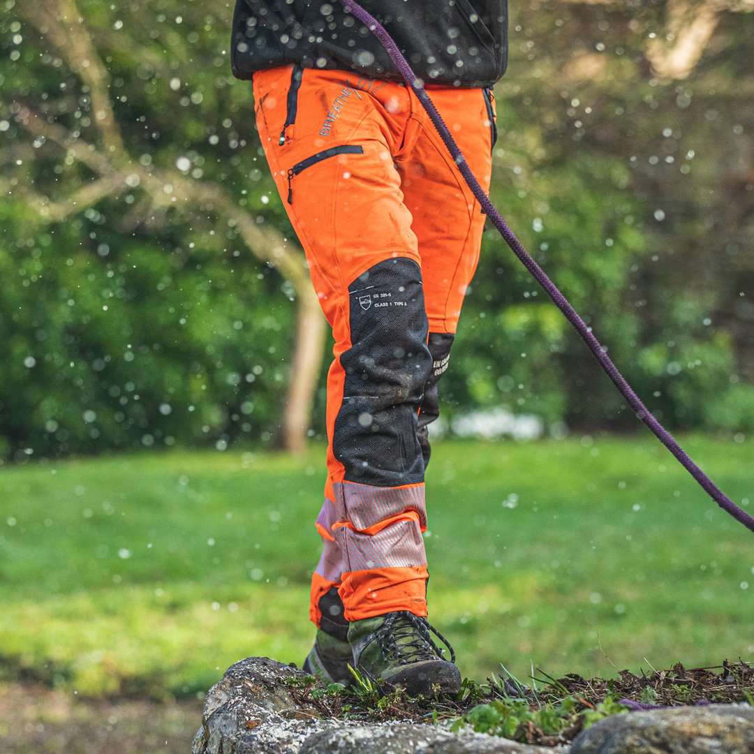 AT4070 Breatheflex Pro Type C Class 1 Chainsaw Trousers - Hi-Vis Orange - Arbortec Forestwear