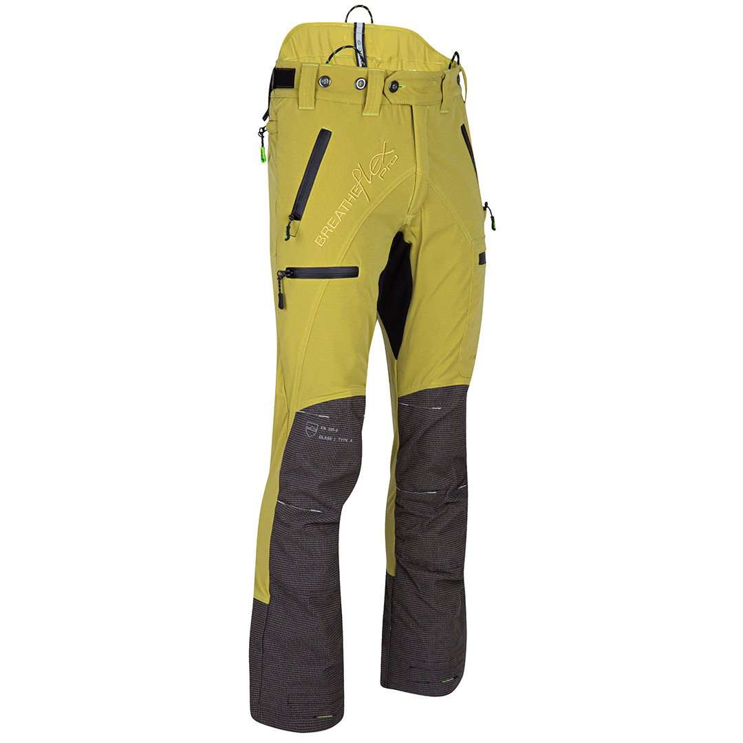AT4060 Breatheflex Pro Type A Class 1 Chainsaw Trousers - Citrine - Arbortec Forestwear