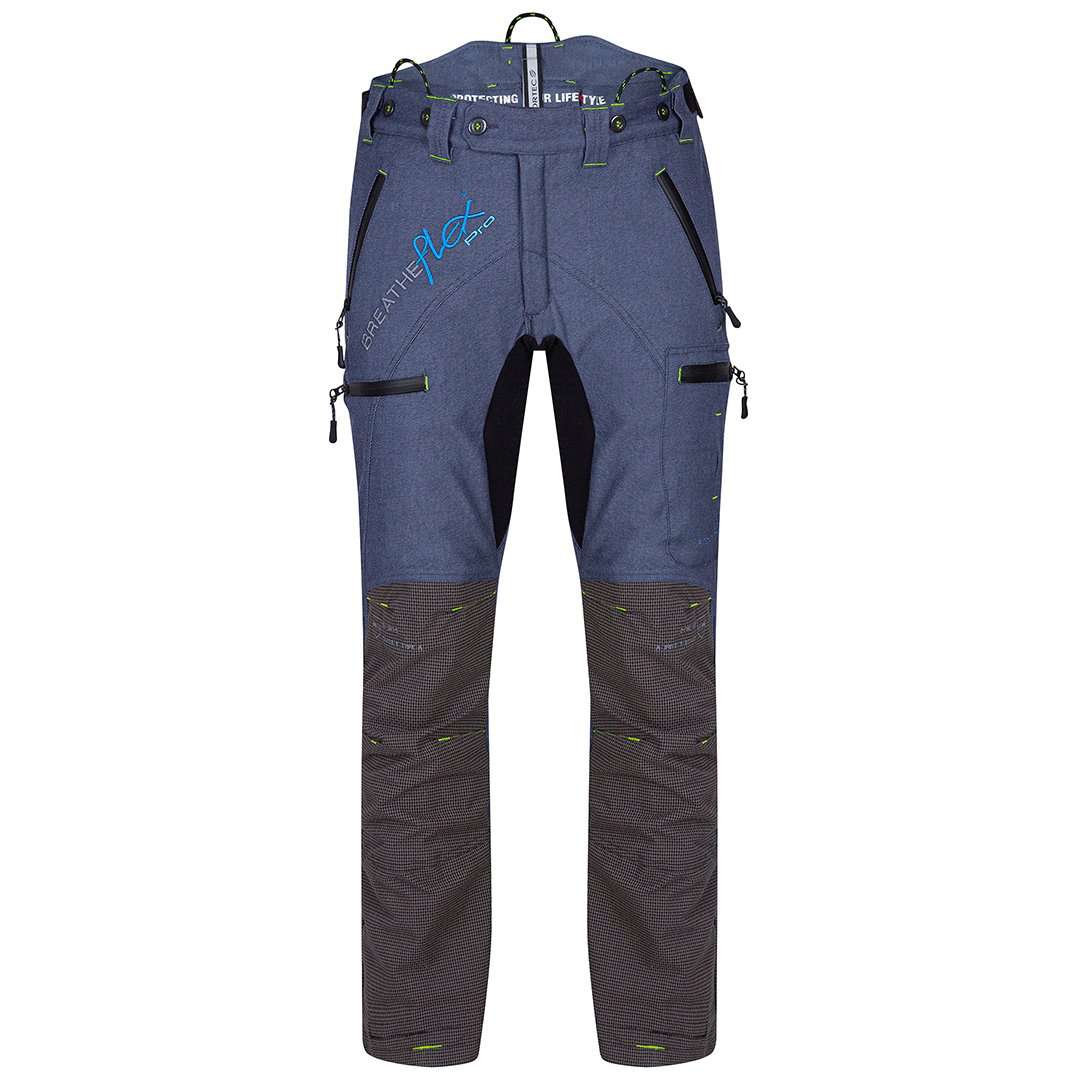 AT4070 Breatheflex Pro Chainsaw Trousers Design C Class 1 - Denim Blue Legacy