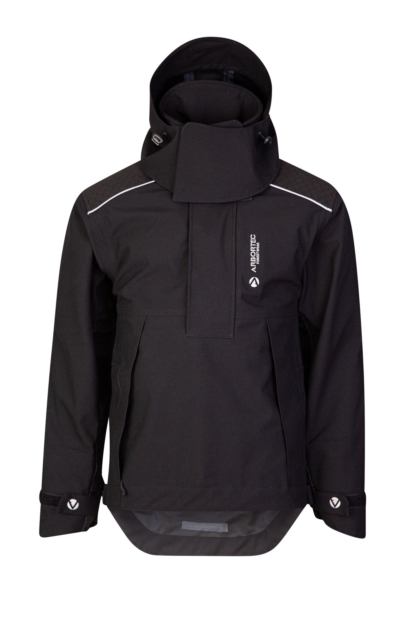 AT4460 - Heavy Duty Half Zip Breathedry® Smock - Black