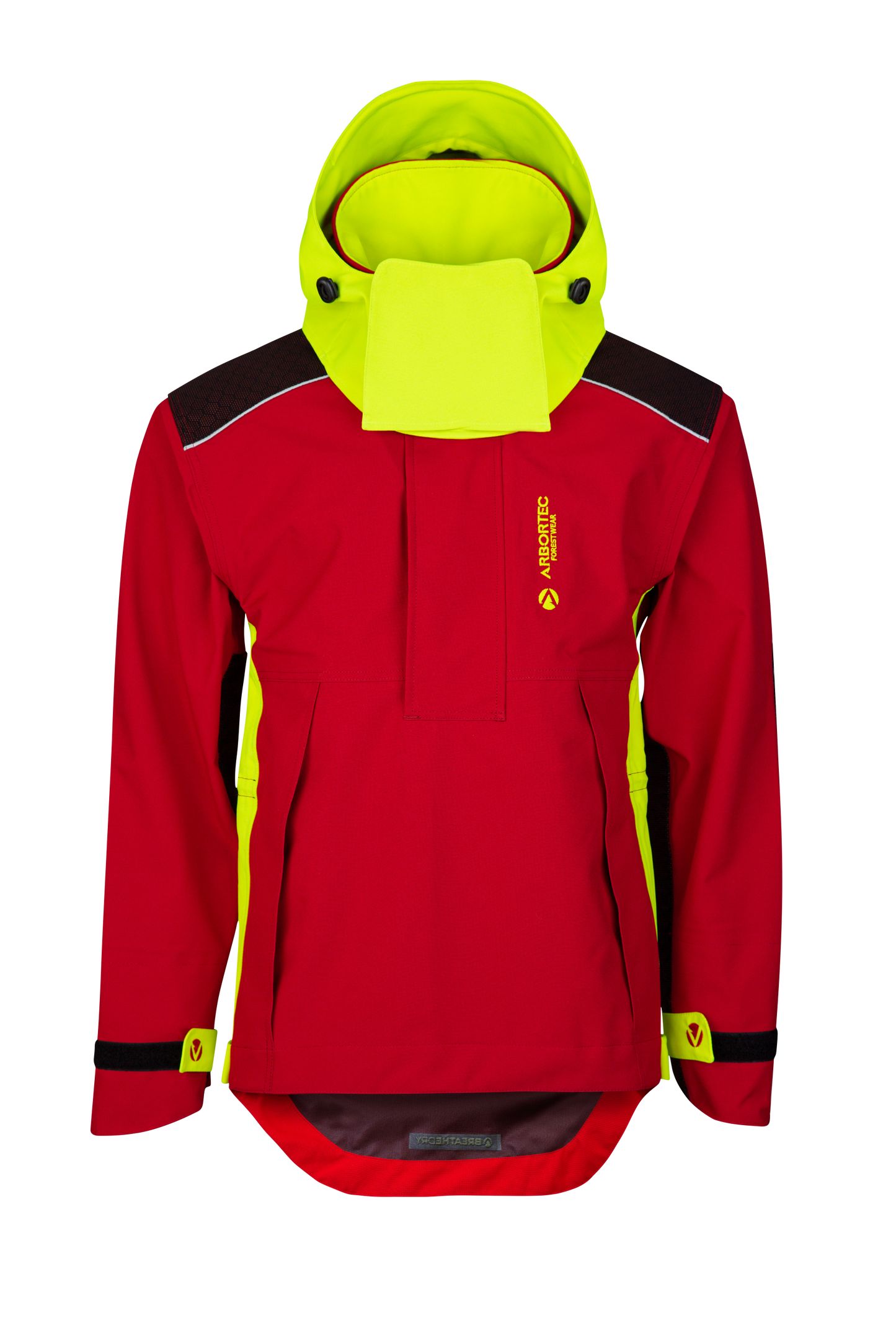 AT4460 - Heavy Duty Half Zip Breathedry® Smock - Red