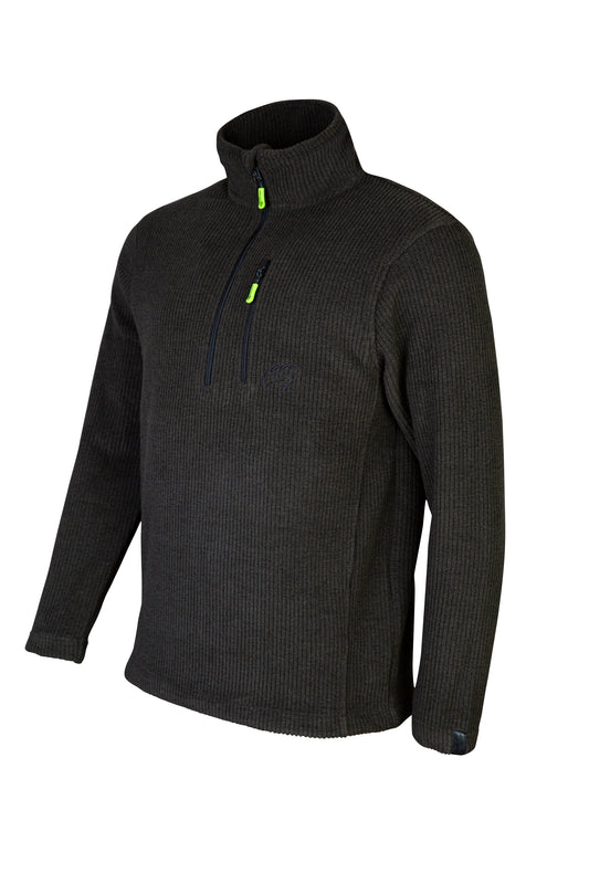 Half Zip Sweater Olive - Side