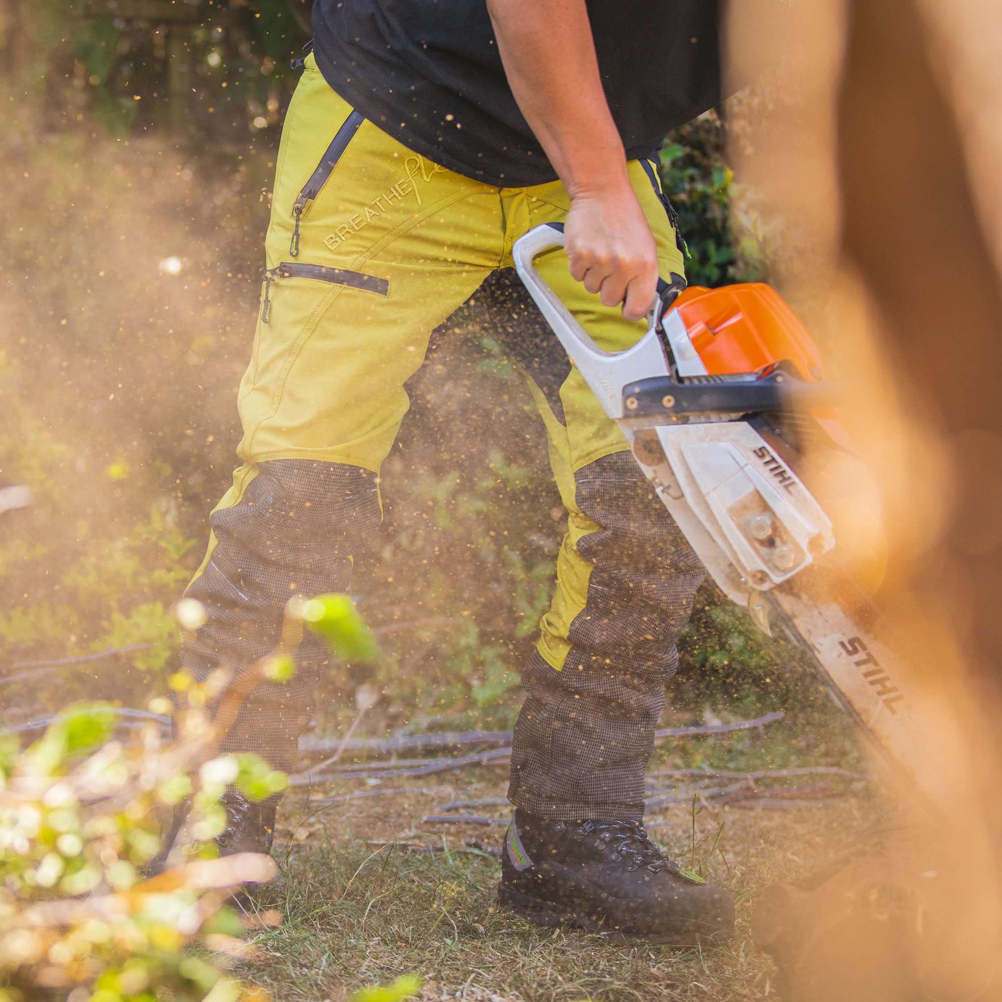 AT4070 Breatheflex Pro Type C Class 1 Chainsaw Trousers - Citrine - Arbortec Forestwear