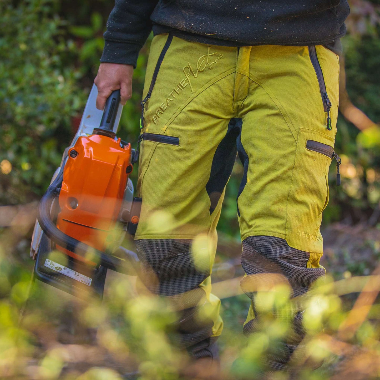 AT4060 Breatheflex Pro Type A Class 1 Chainsaw Trousers - Citrine - Arbortec Forestwear