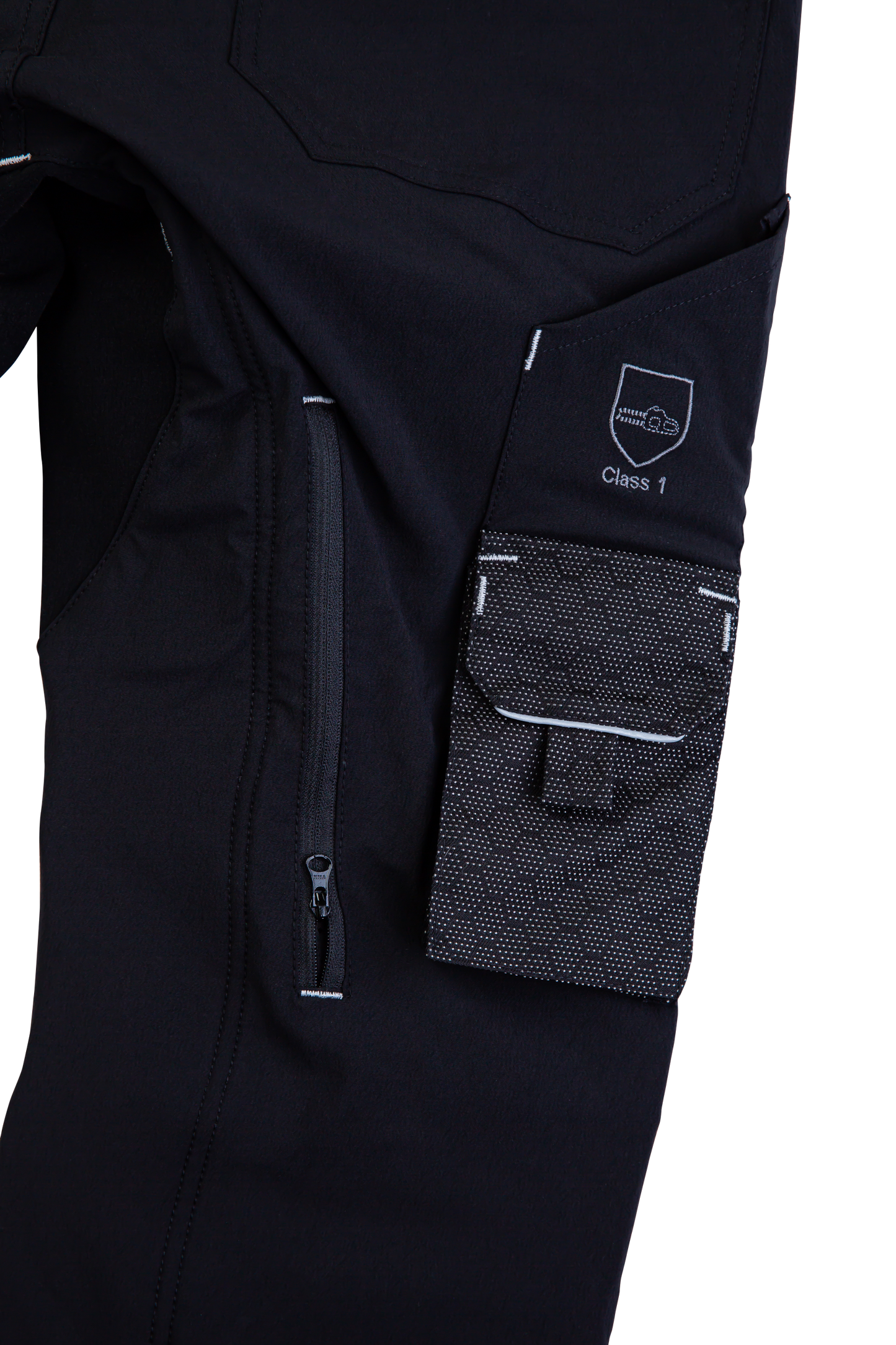 AT4090 - Arbortec Deep Forest Chainsaw Trousers Design C/Class 1 - Black