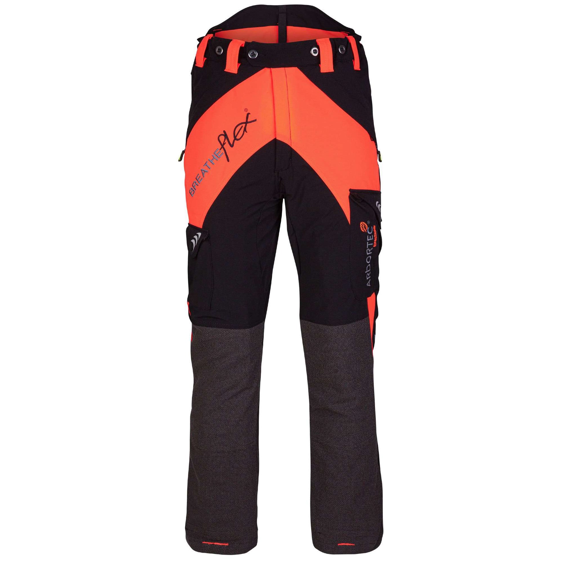 AT4010 Breatheflex Type A Class 1 Chainsaw Trousers - Orange - Arbortec Forestwear