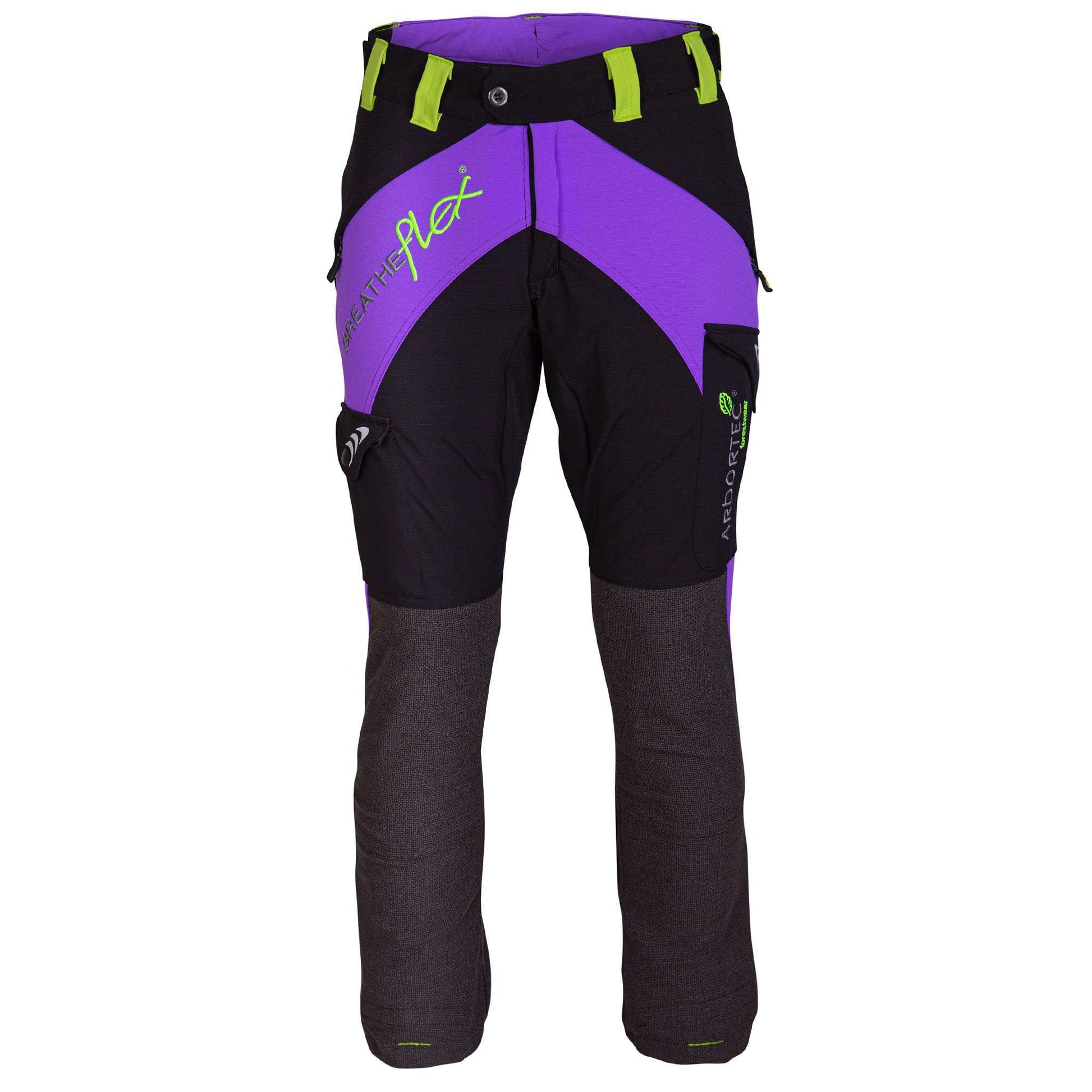 AT4050 Breatheflex Ladies Type C Class 1 Chainsaw Trousers - Purple - Arbortec Forestwear