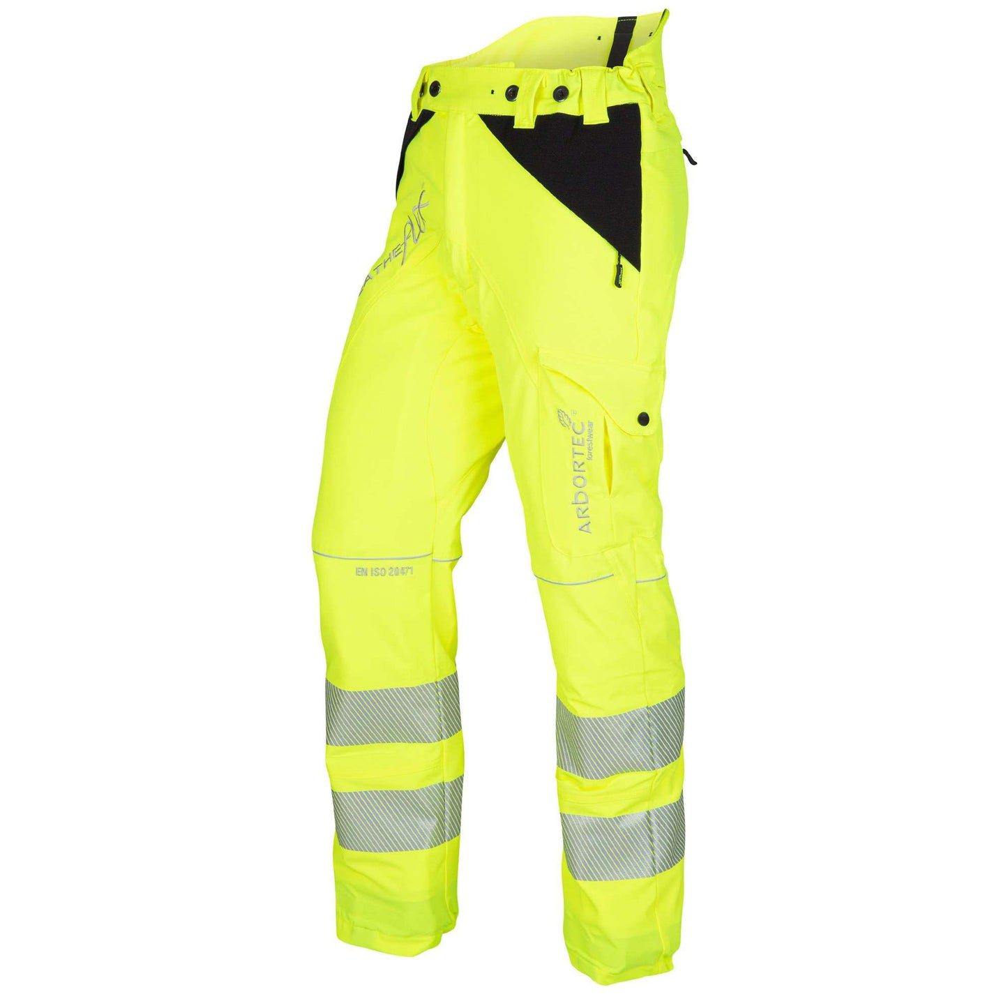 ATHV4050 Breatheflex Type C Class 1 Chainsaw Trousers - Hi-Viz Yellow - Arbortec Forestwear