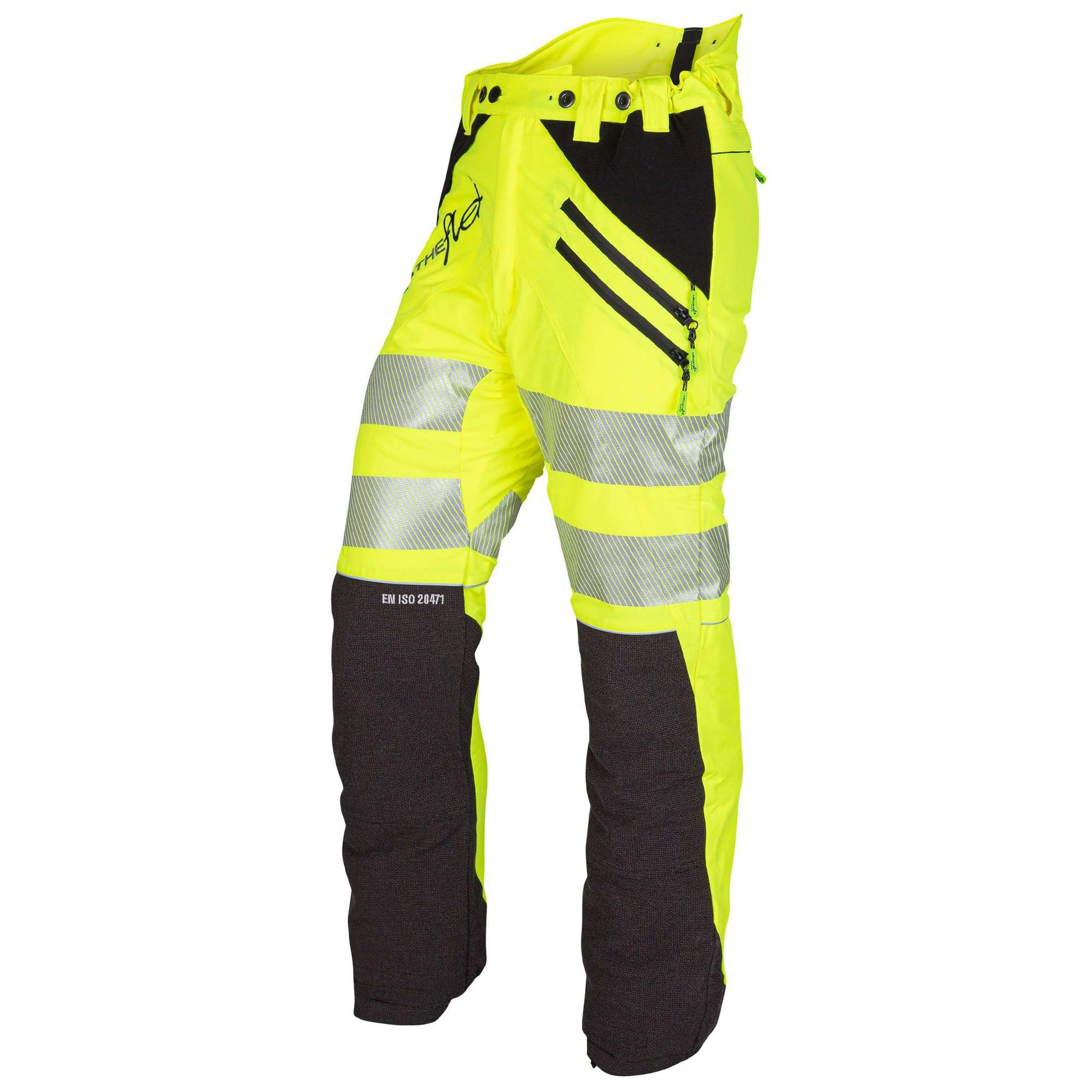 AT4050 Breatheflex Type C Class 1 Chainsaw Trousers - Hi-Vis Yellow/Kevlar - Arbortec Forestwear