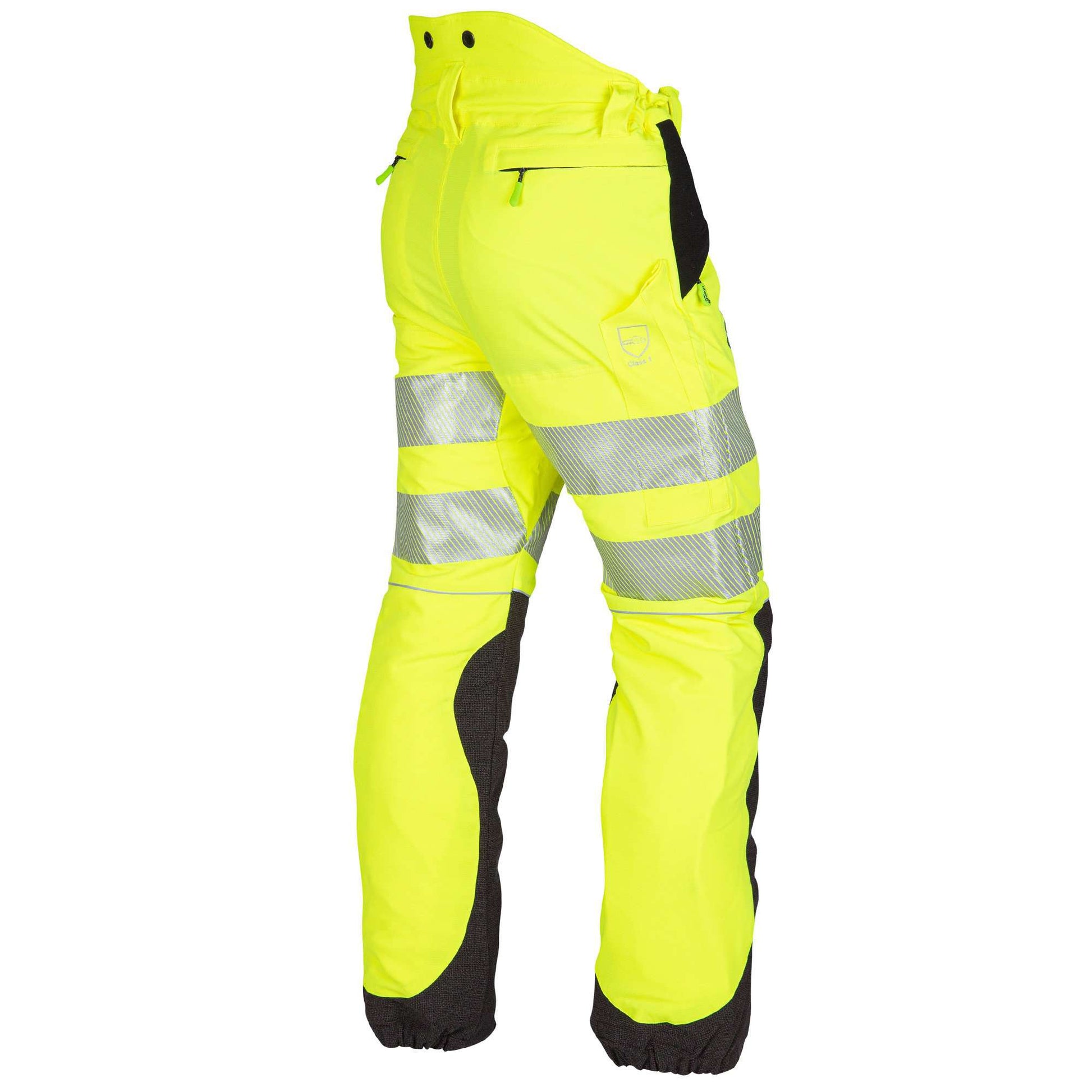 AT4050 Breatheflex Type C Class 1 Chainsaw Trousers - Hi-Vis Yellow/Kevlar - Arbortec Forestwear