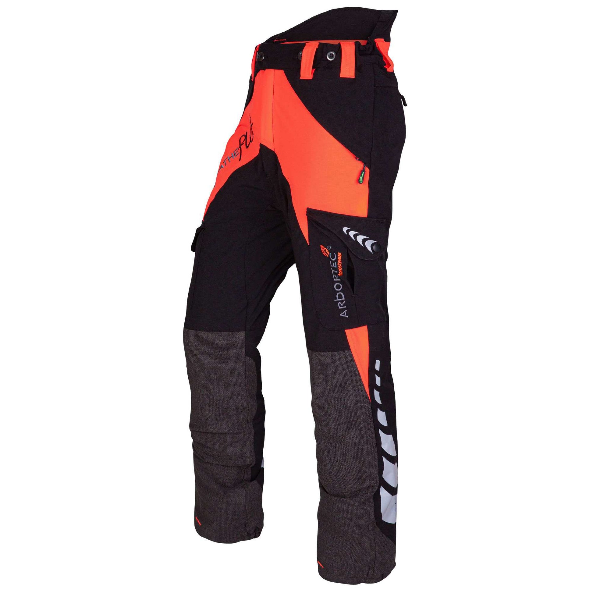 AT4010 Breatheflex Type A Class 1 Chainsaw Trousers - Orange - Arbortec Forestwear