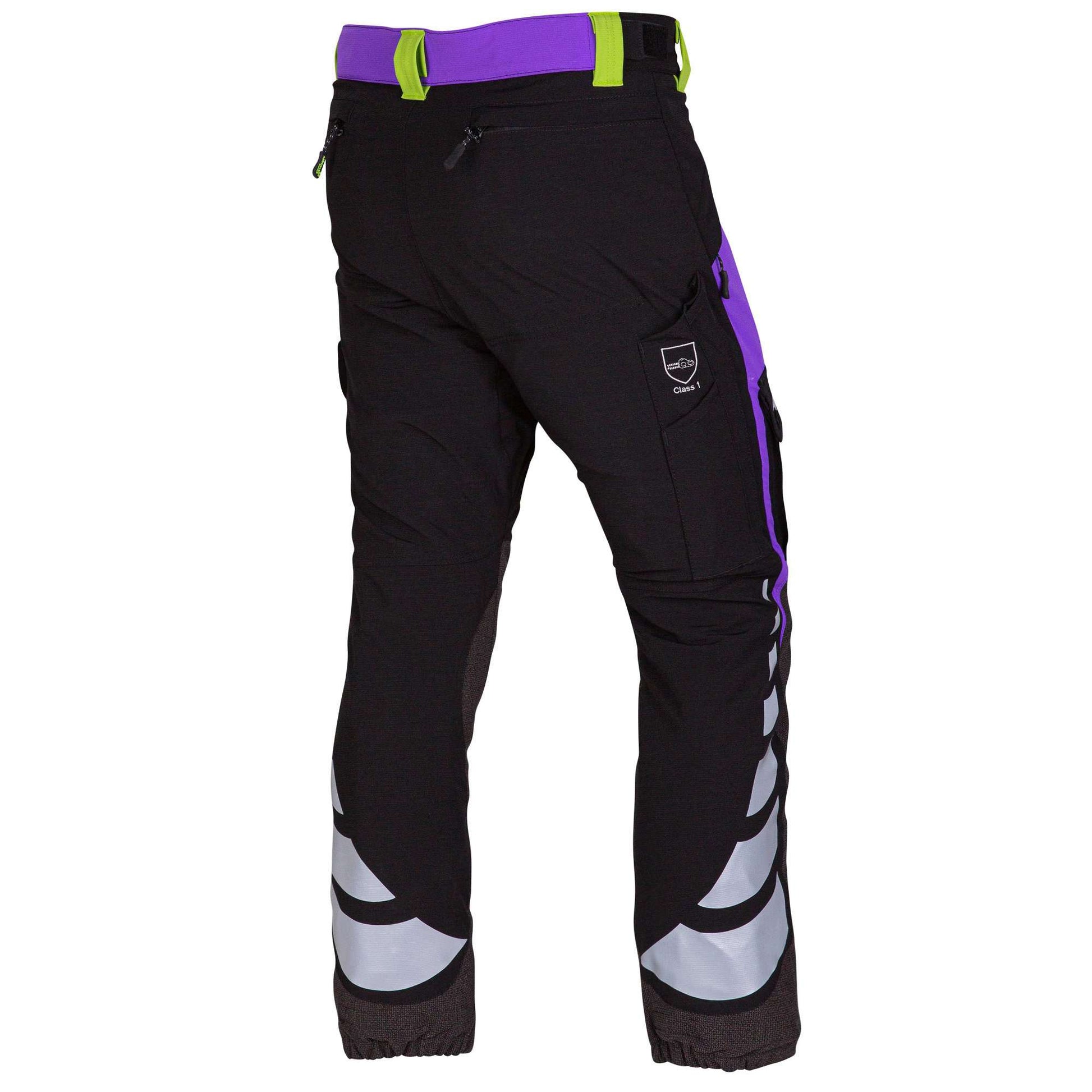 AT4050 Breatheflex Ladies Type C Class 1 Chainsaw Trousers - Purple - Arbortec Forestwear