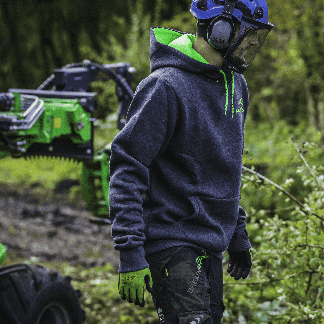 AT5015 Arbortec Hoodie - Charcoal Grey - Arbortec Forestwear