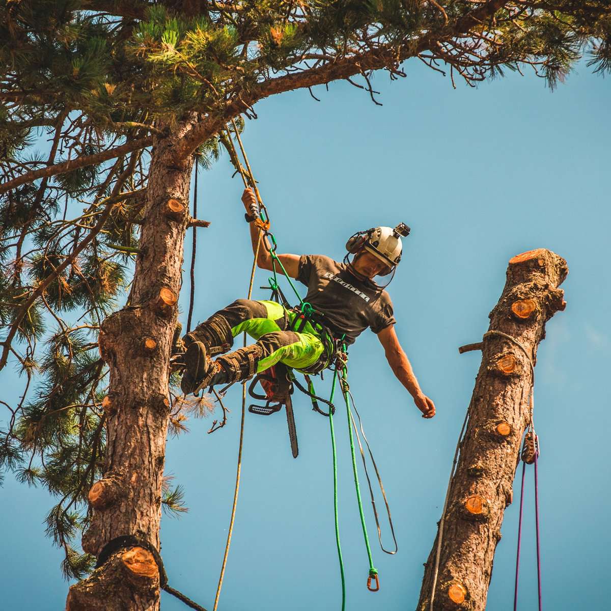 AT4060 Breatheflex Pro Type A Class 1 Chainsaw Trousers - Lime - Arbortec Forestwear