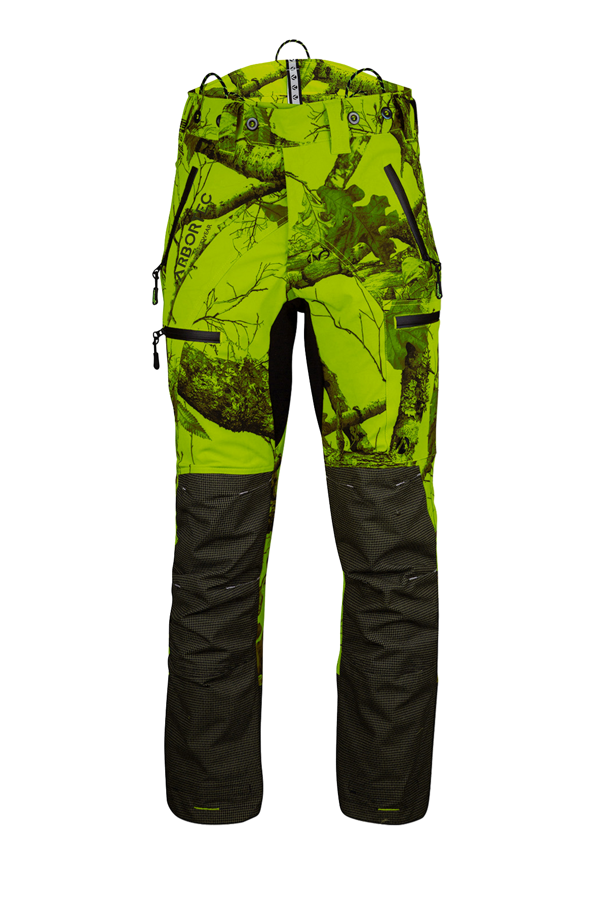 AT4060 UL - Breatheflex Pro Realtree Chainsaw Trousers Design A/Class 1 - Lime