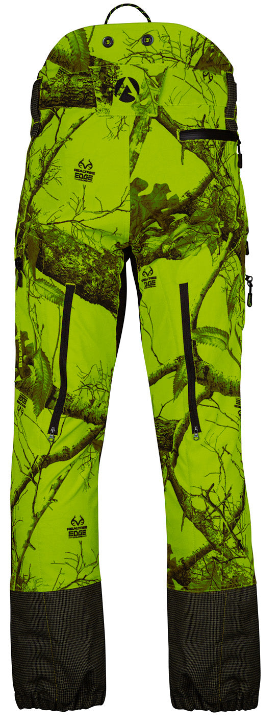 AT4060 UL - Breatheflex Pro Realtree Chainsaw Trousers Design A/Class 1 - Lime