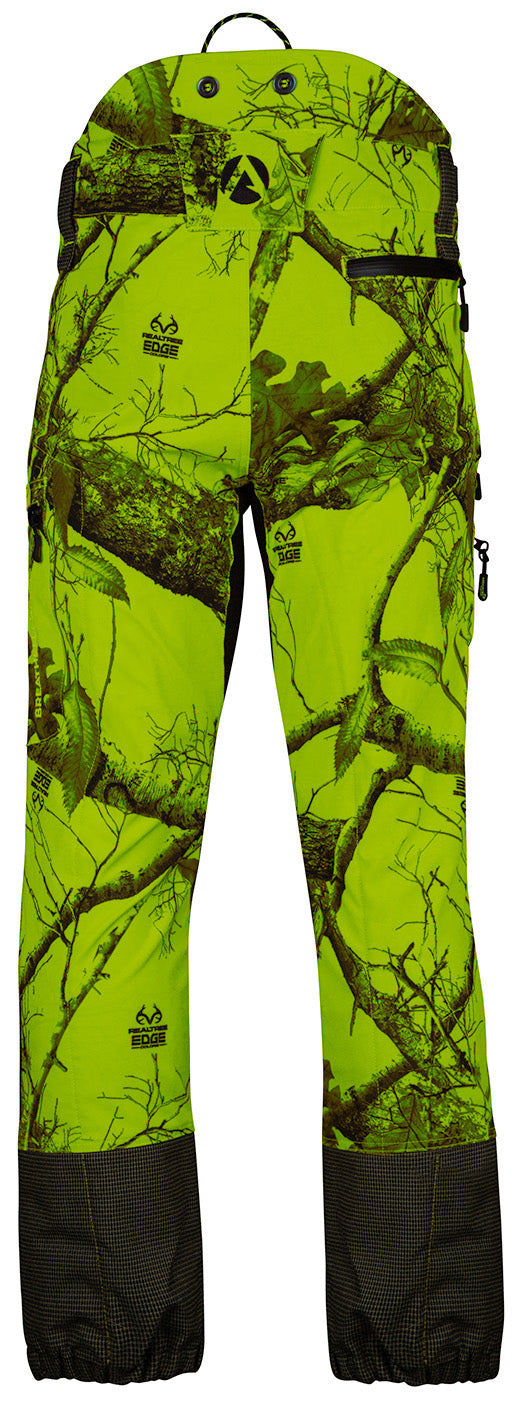 AT4060 - Breatheflex Pro Realtree Chainsaw Trousers Design A/Class 1 - Lime