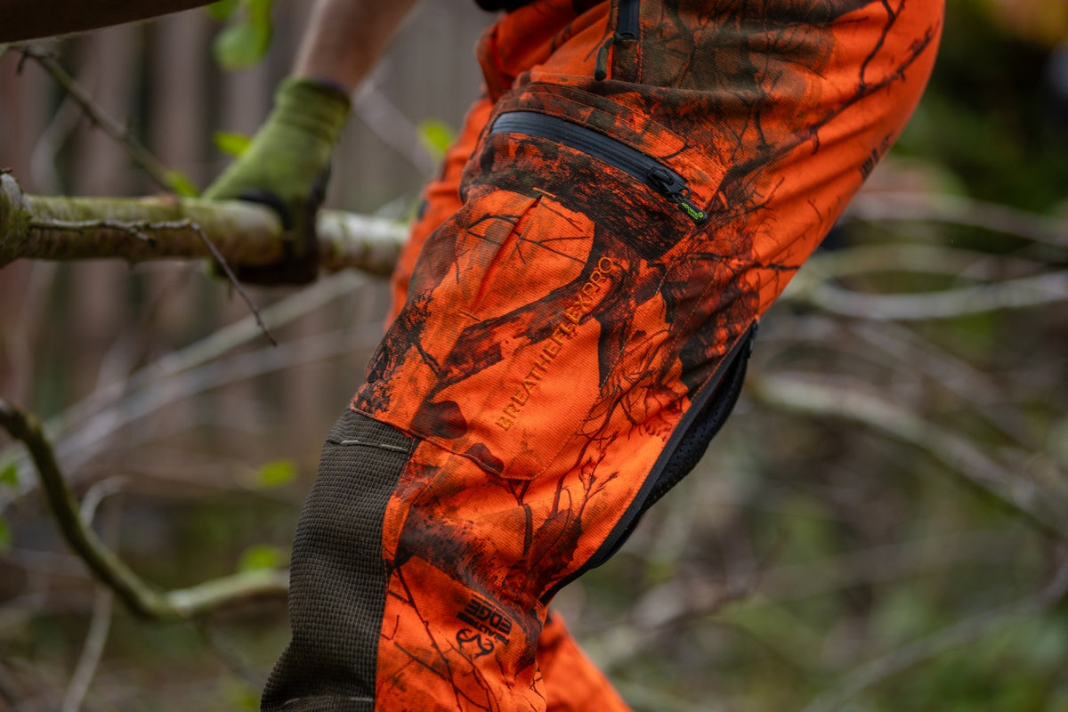 AT4060 - Breatheflex Pro Realtree Chainsaw Trousers Design A/Class 1 - Orange