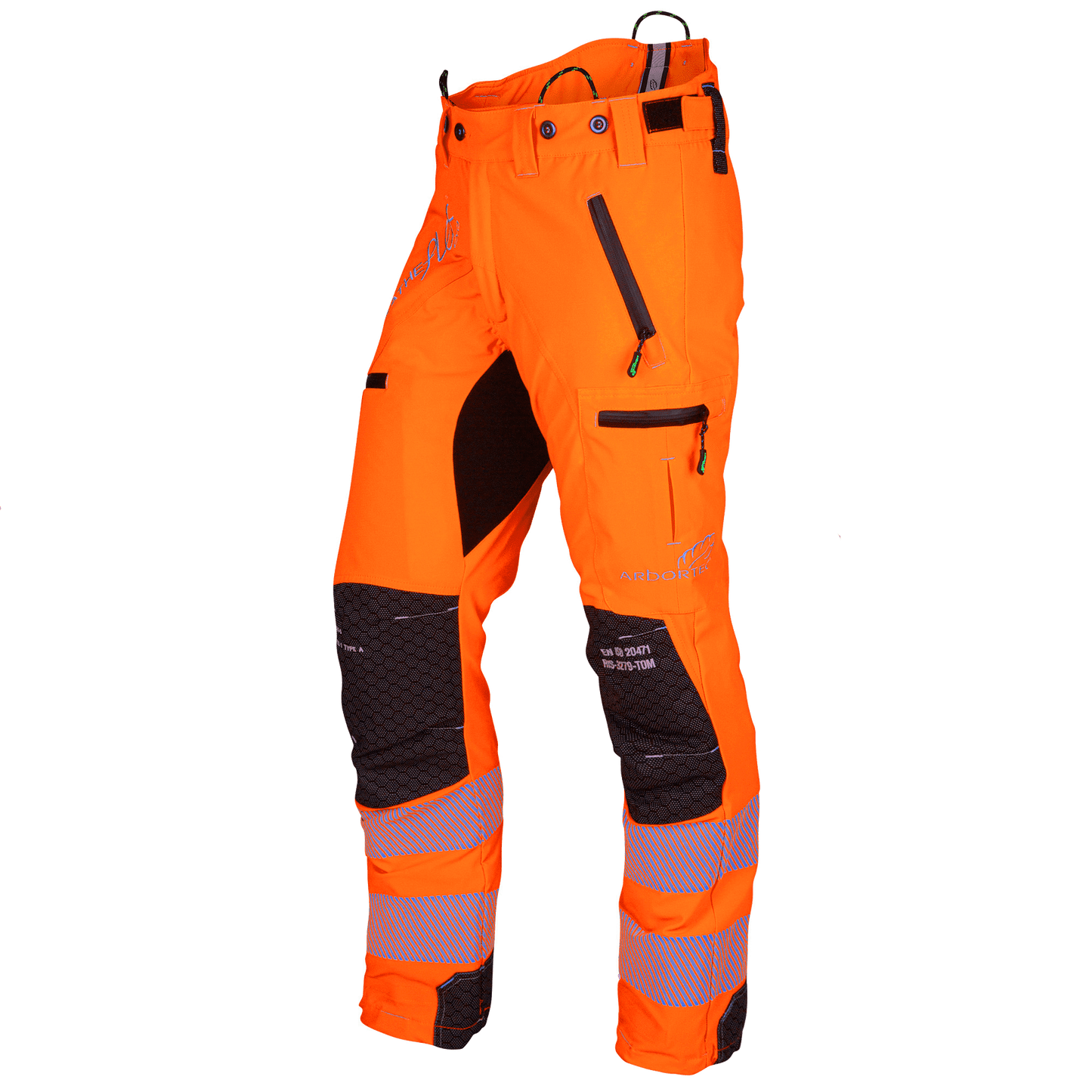 ATHV4060 Breatheflex Pro Chainsaw Trousers Design A Class 1 - Hi-Vis Orange