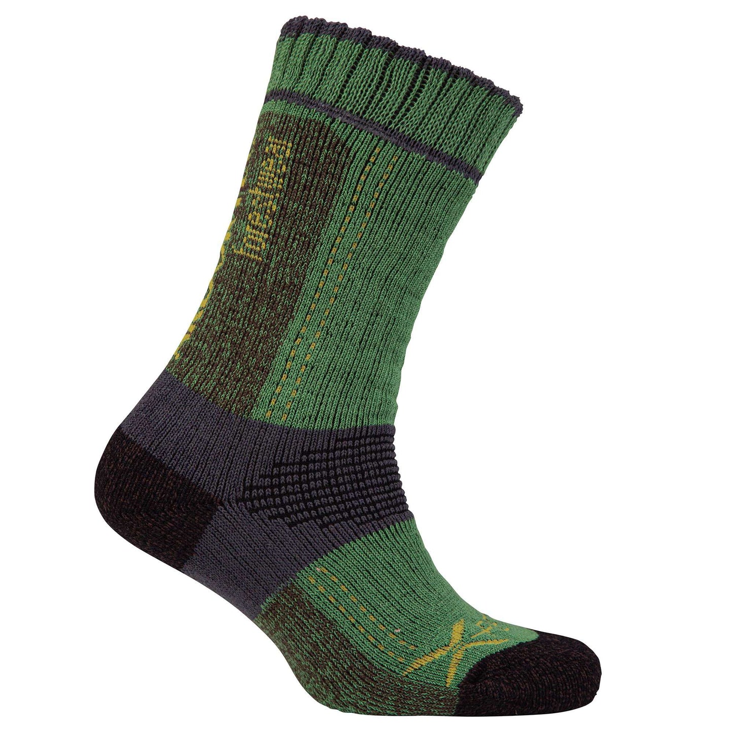 Xpert Lo Work Sock - Green / Grey