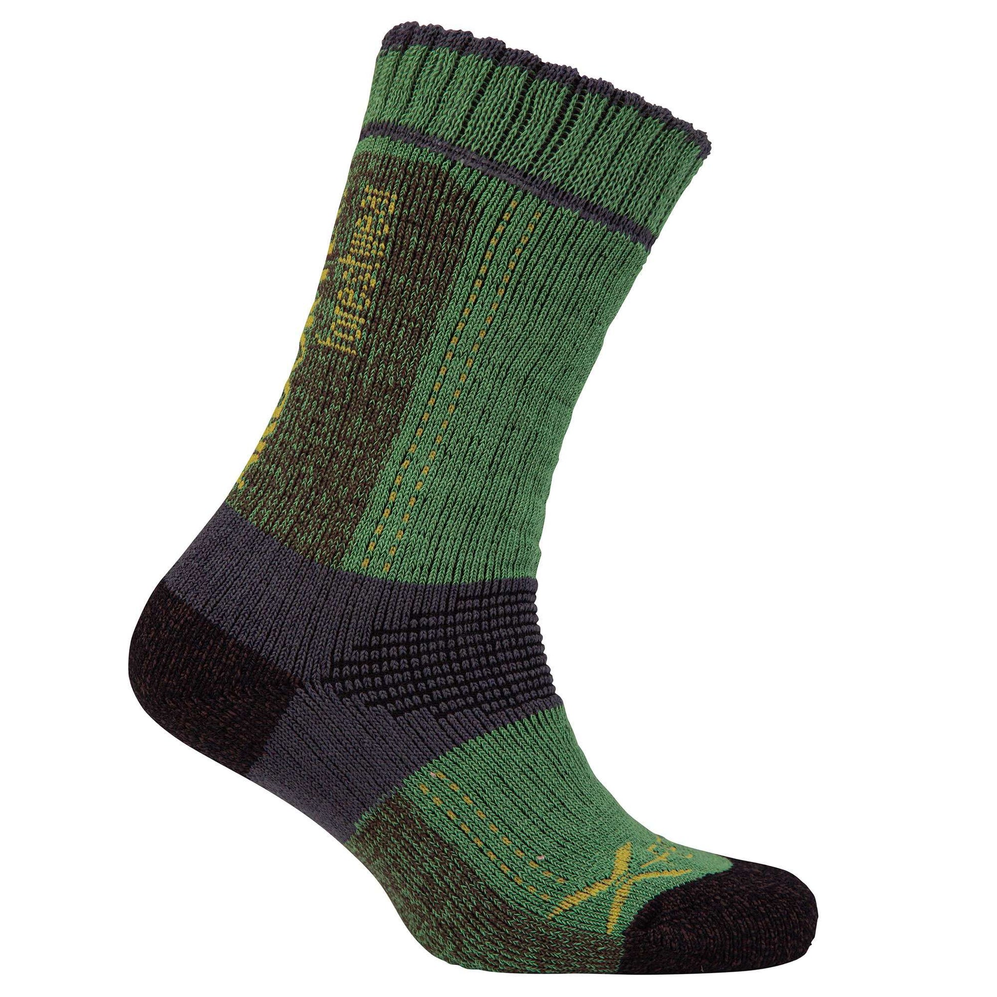 Xpert Lo Work Sock - Green / Grey