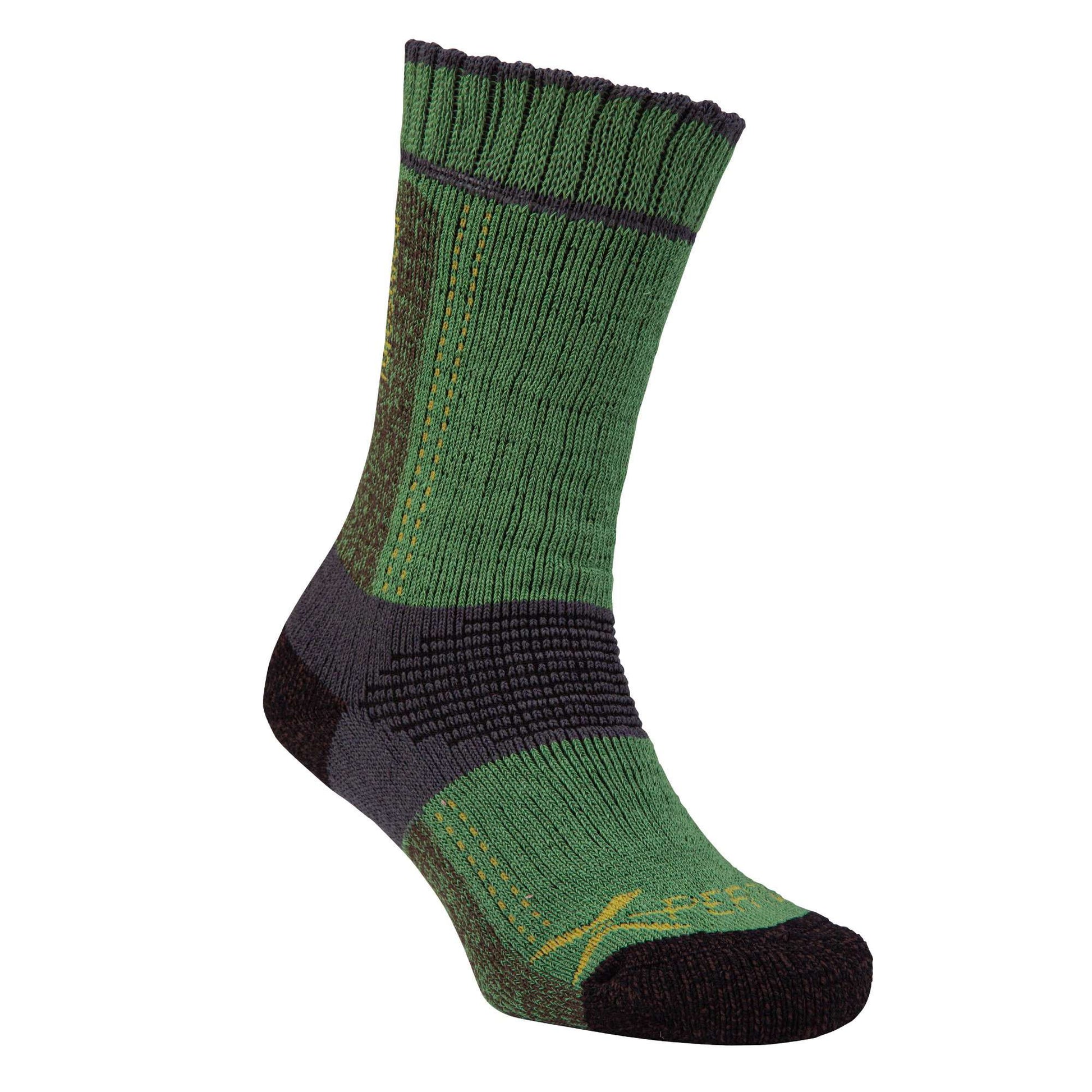 Xpert Lo Work Sock - Green / Grey