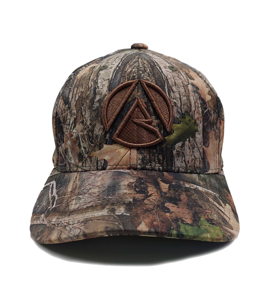 AT052 - Baseball Cap Curved Peak Front Icon - Camo