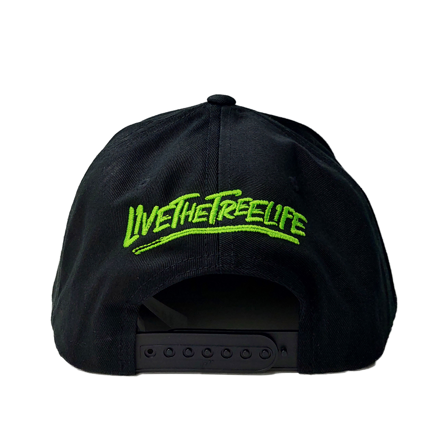 AT051 - Baseball Cap Classic Shape Front Icon - Black/Lime