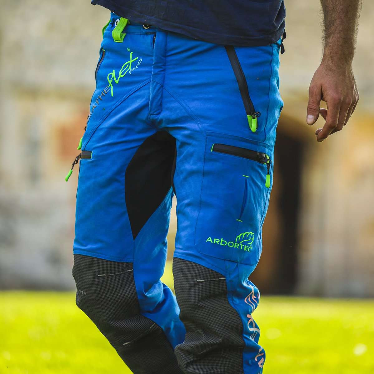 AT4070 Breatheflex Pro Type C Class 1 Chainsaw Trousers - Blue - Arbortec Forestwear