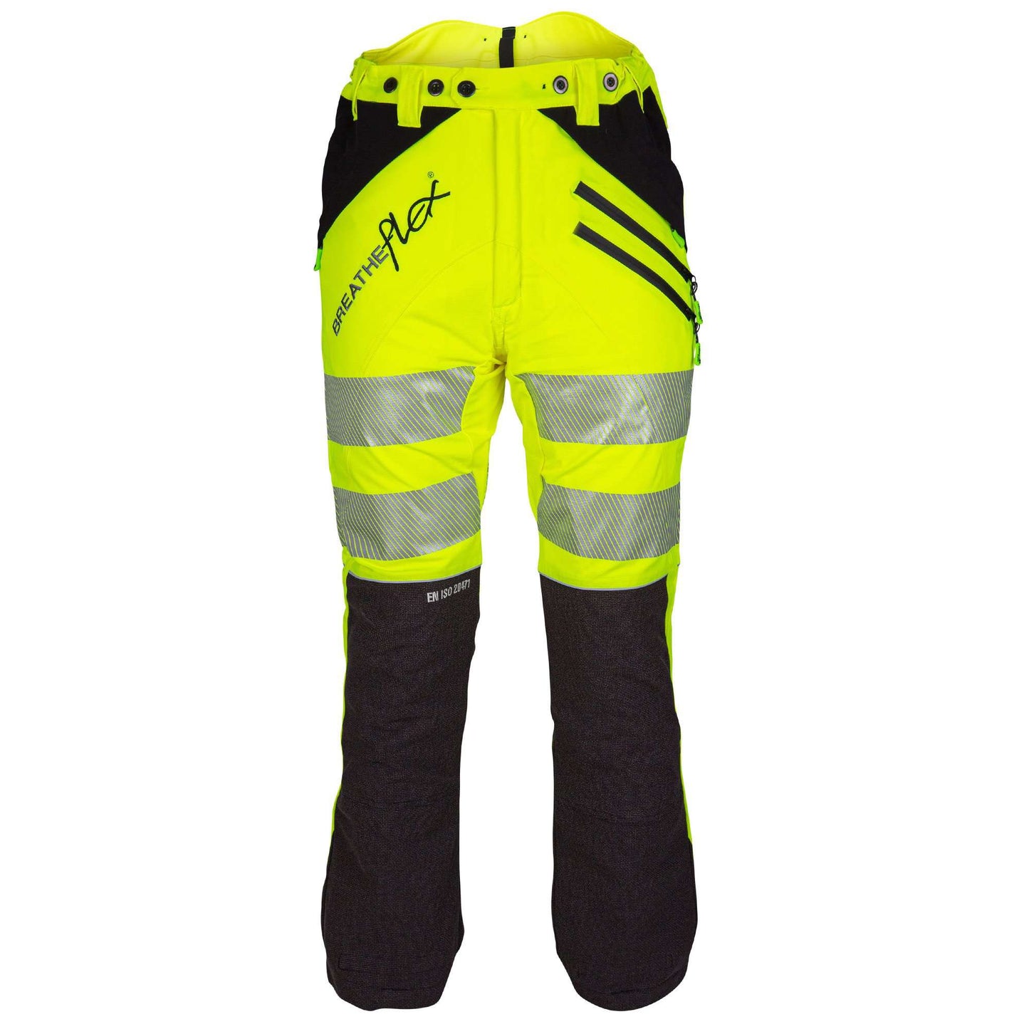 AT4050 Breatheflex Type C Class 1 Chainsaw Trousers - Hi-Vis Yellow/Kevlar - Arbortec Forestwear
