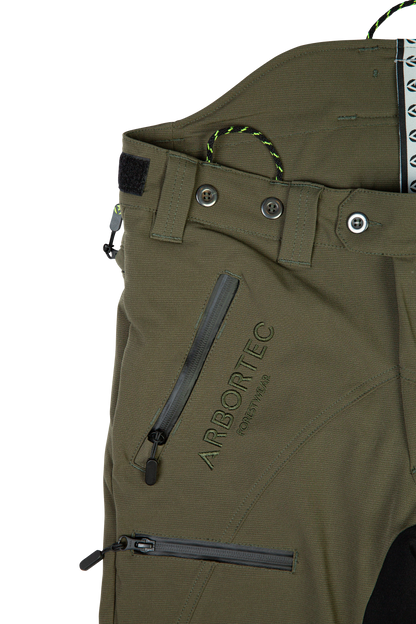 AT4060 Breatheflex Pro Chainsaw Trousers Design A Class 1 - Olive