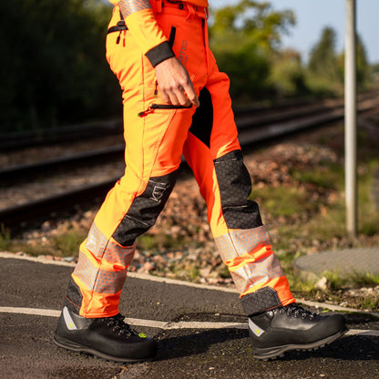 ATHV4075 Breatheflex Pro Rail Spec Trousers Design C Class 2 - Hi-Vis Orange