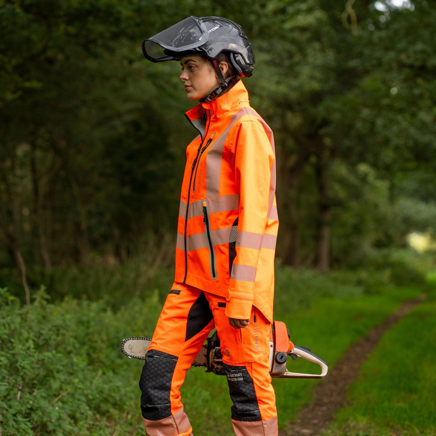 ATHV4420(F) Full Zip Waterproof Women’s Work Jacket – Hi-Vis Orange