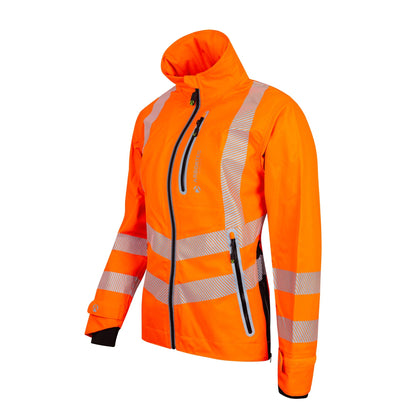 ATHV4420(F) Full Zip Waterproof Women’s Work Jacket – Hi-Vis Orange