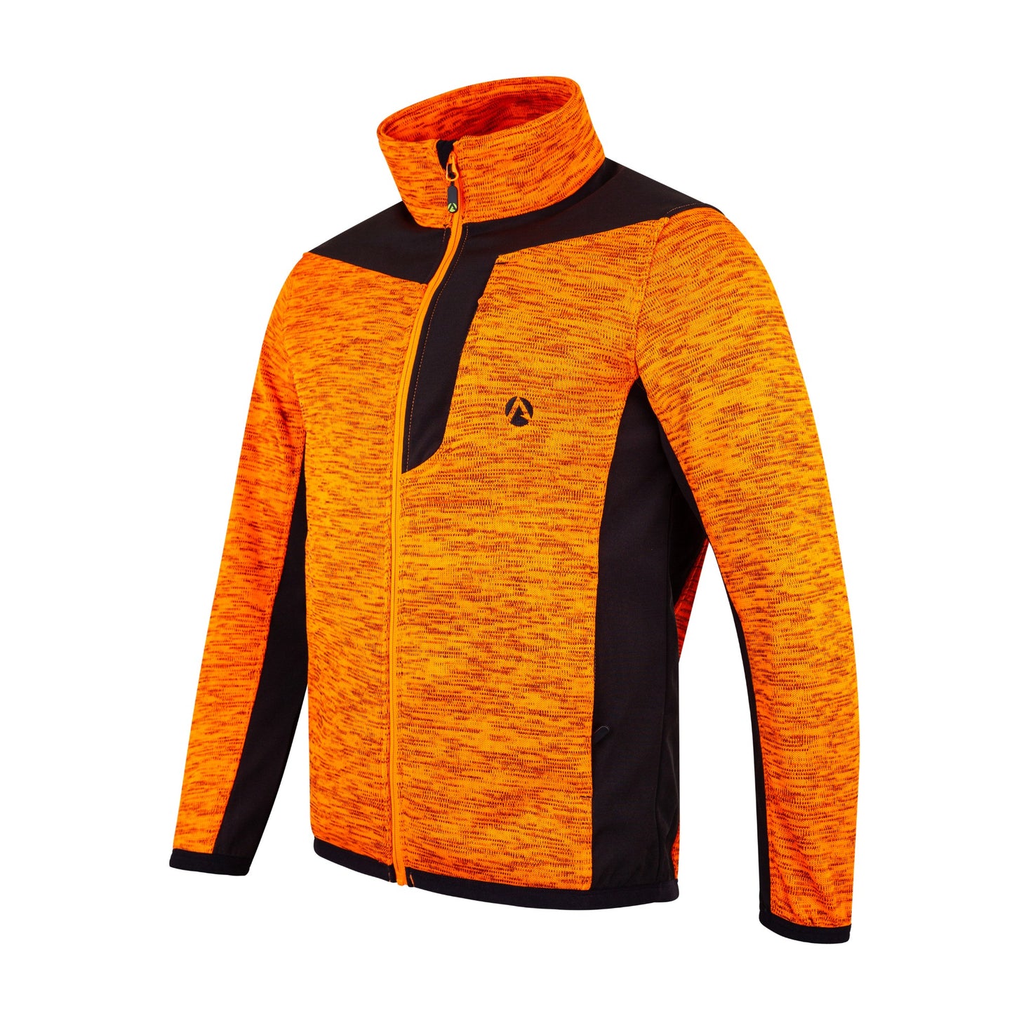 Kudu Plus Melange Zip Sweater Orange