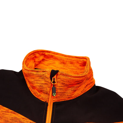 Kudu Plus Melange Zip Sweater Orange