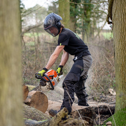 AT4009(US) Arbortec Chainsaw Chaps Front Protection - Black - Arbortec Forestwear