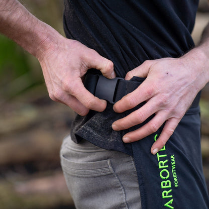 AT4009(US) Arbortec Chainsaw Chaps Front Protection - Black - Arbortec Forestwear