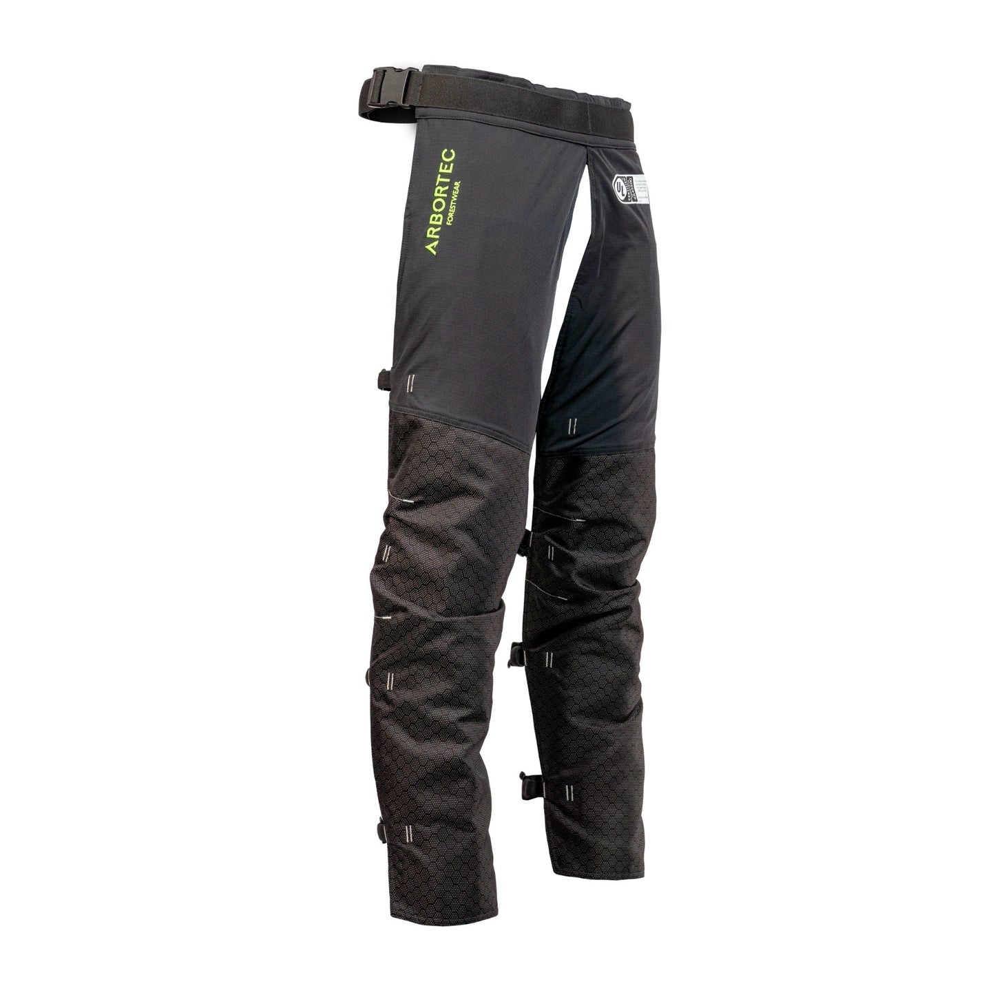 AT4009(US) Arbortec Chainsaw Chaps Front Protection - Black - Arbortec Forestwear