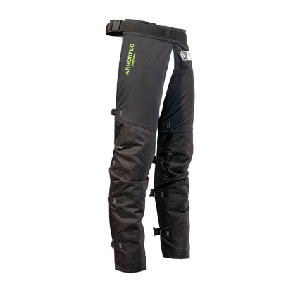 AT4009(US) Arbortec Chainsaw Chaps Front Protection - Black - Arbortec Forestwear