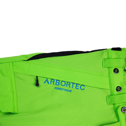AT4062(EU) Arbortec Vented Chainsaw Trousers Design A Class 1 - Lime - Arbortec Forestwear